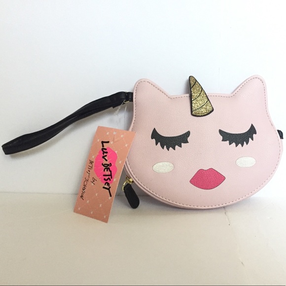 NWT Betsy Johnson Womens Unicorn Kit Coin Purse - Picture 2 of 5